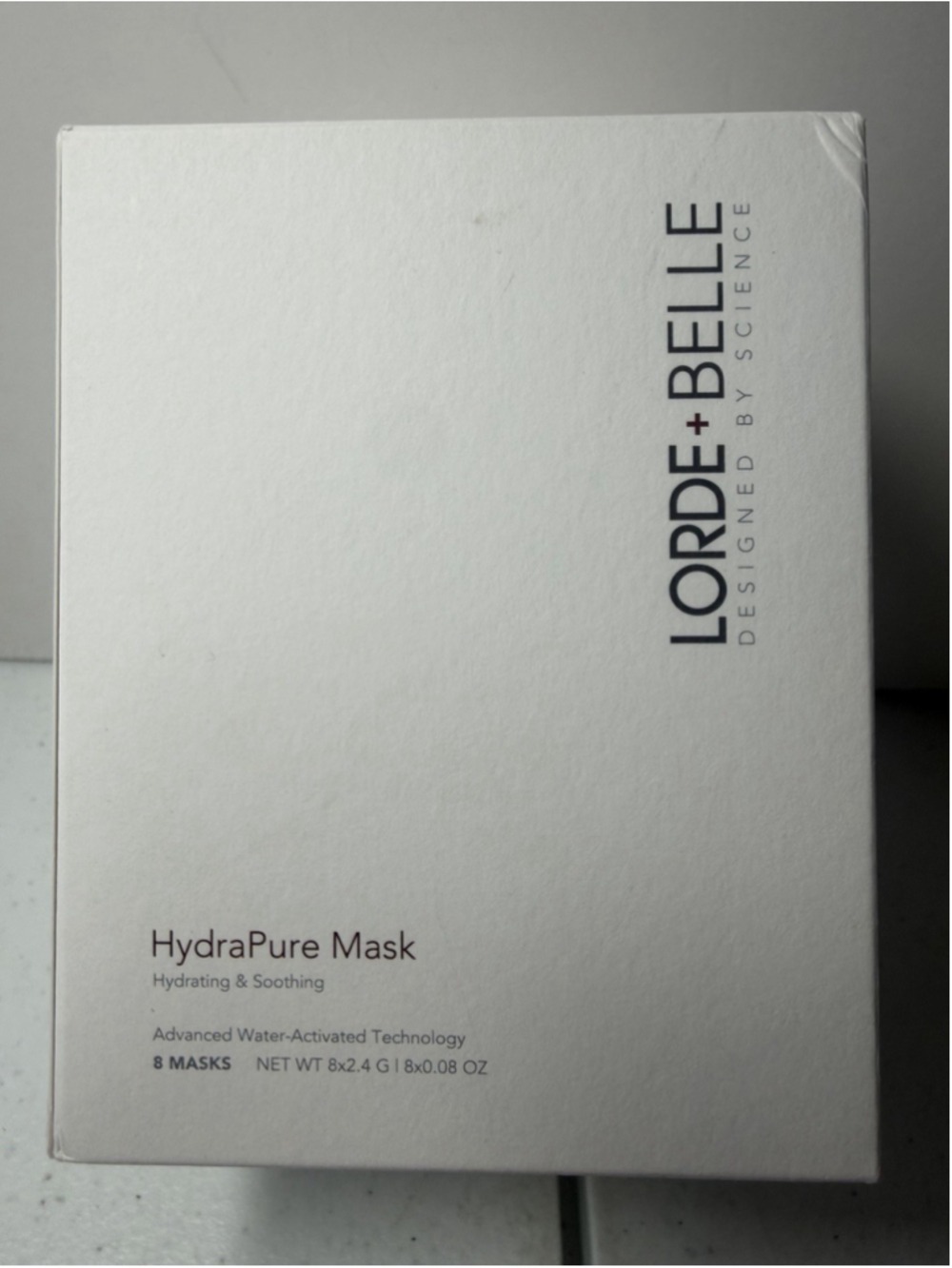 Lorde + Belle HydraPure Hydration Mask 8-Pack New Sealed MSRP $99